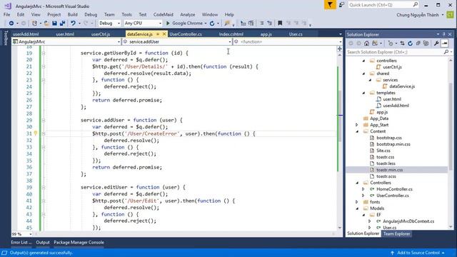 AngularJS with ASP.NET MVC [2] - Implementing CRUD operations Part 2