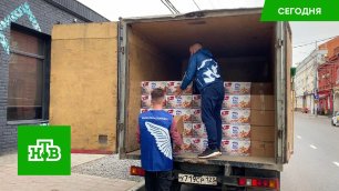 В Херсонскую область кубанские волонтеры отправили ветеранам ВОВ продуктовые наборы