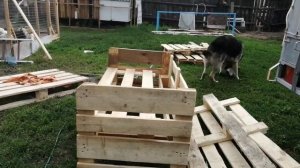 Скамейка из поддонов