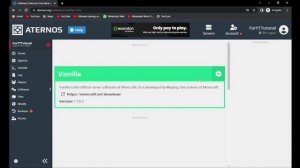 How to Change Your Server Version In Aternos