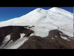 Эльбрус с Севера. Тропа Лунная поляна-Лагерь 3700. август 2020. 4к.