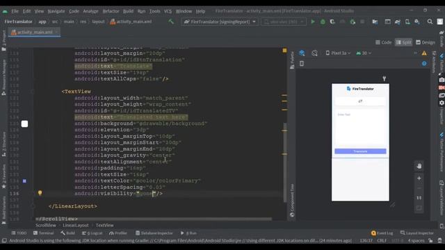 Language Translator app using Android Studio and Firebase | Java | Firebase | Android Studio