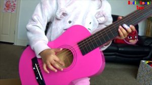 Pink Guitar Unboxing and Playtime | Little Girl Smyths Toys Review Toy Haul Paw Patrol
