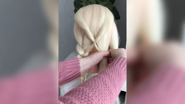 Легкая и быстрая причёска на 1 сентября на длинные волосы. Виде-урок по прическе . Прическа в школу