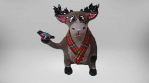 Рождественского  лось. Новогодние поделки. DIY.