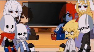 ×Undertale react to Handplates?×gacha clud×2 part× RUS/ENG× ЧО