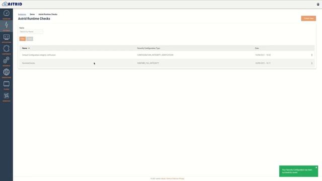 ASTRID Security Control Plane for Kubernetes