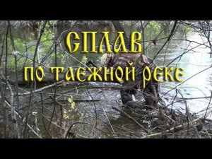 СПЛАВ ПО ОПАСНОЙ ТАЕЖНОЙ РЕКЕ, много заломов и завалов, прижимы и расчески