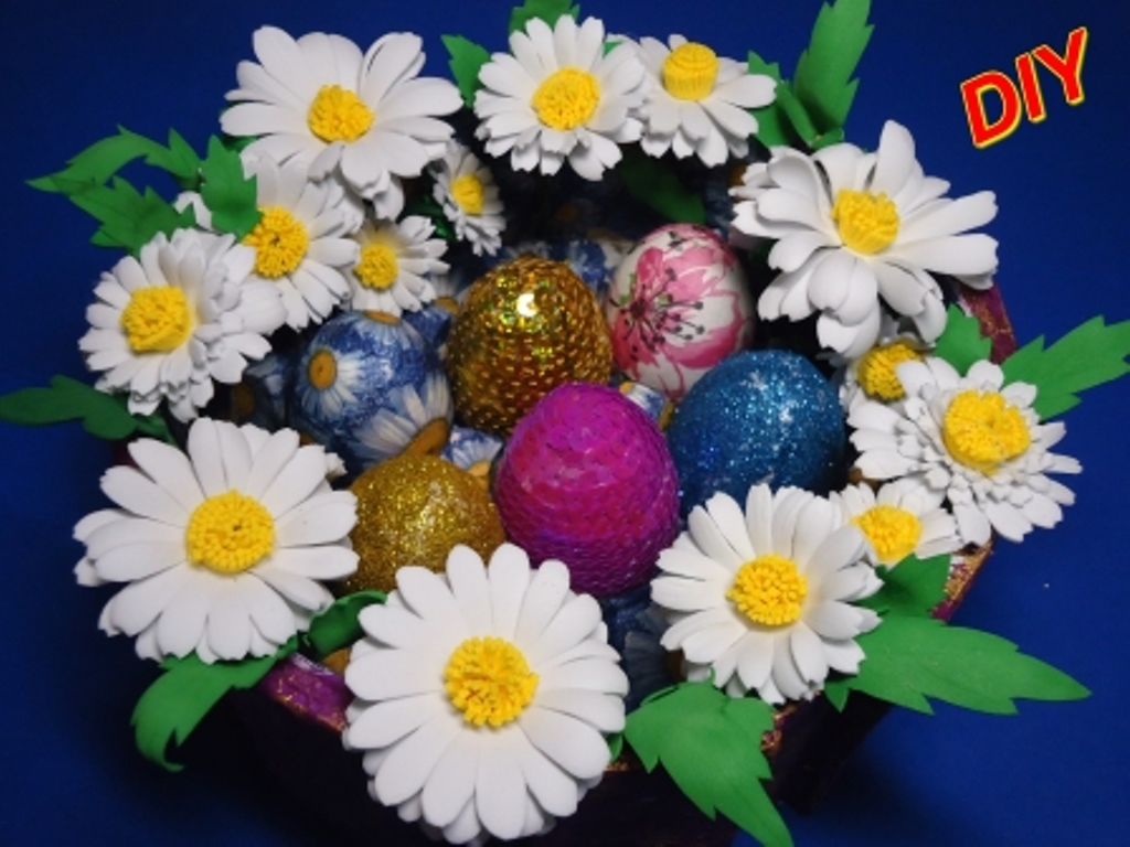 Пасха//взяла фоамиран и лоток и вот что получилось смотреть онлайн