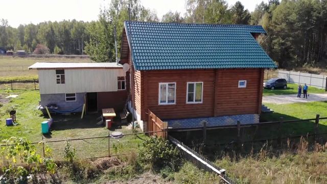 Славянские хоромы "Коттедж в Меляево". Оцилиндрованное бревно. смотреть онлайн