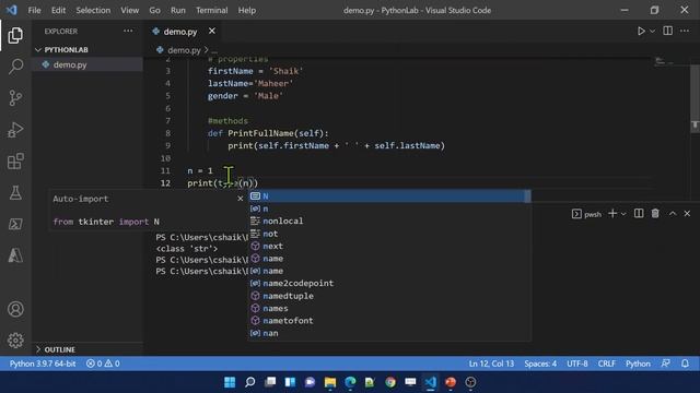 38. Classes and Objects in Python