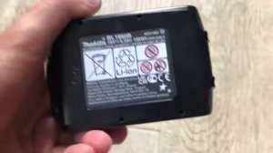 Аккумулятор MAKITA BL 1860 B 18.0 В, 6.0 А/ч, 108Wh, Li-Ion, индикатор заряда