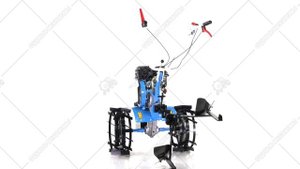 Мотоблок Нева МБ23 ZS Zongshen GB270 9.0 с оборотным плугом 3D обзор.