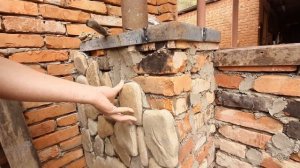 Строим мангал из подручных материалов часть 1