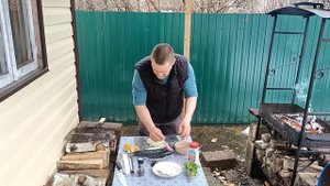 скумбрия в фольге на мангале