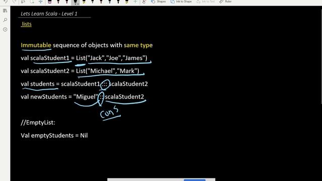 Easy Scala Level2: Tutorial 10 How to define and use List in Scala смотреть онлайн
