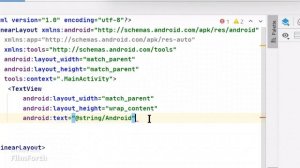 how  to  make string text in Textview in android studio.