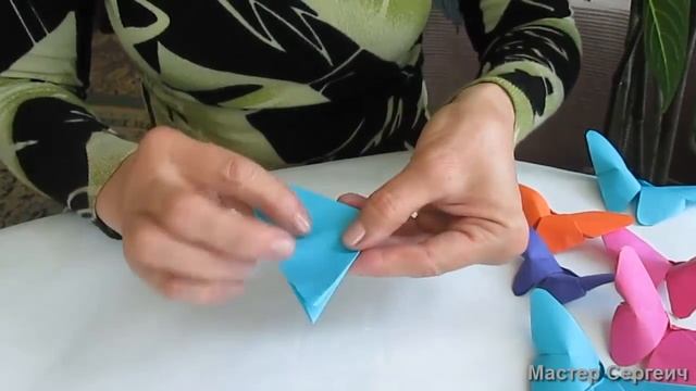 Объемная бабочка из бумаги своими руками смотреть онлайн