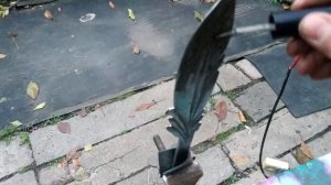 Как я делал мой первый нож из пилы | Самодельный нож перо ручной работы