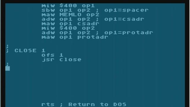 Атари-8: Ассемблирование на MAE Часть09 смотреть онлайн