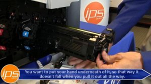 HP CP3525 - How to Replace the Toner Cartridge