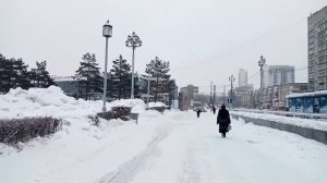 г. Хабаровск. Привокзальная площадь Ж/Д вокзала. 13.01.22