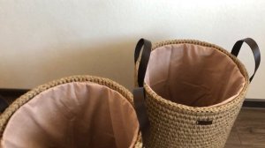 Корзины для белья из джута от Sweet Home St