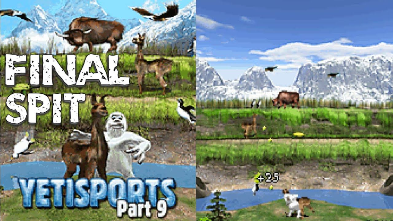 YetiSports Part 9 - Final Spit JAVA GAME (by Chris Hilgert 2005 year)