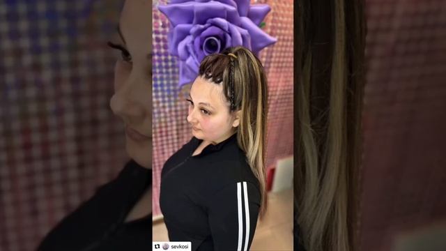 Наращивание волос .косы со свободным концом #афрокосы #брейды #hairstyle #косысканеколоном #longhai