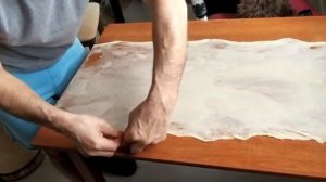 Постный штрудель с яблоками и грушами