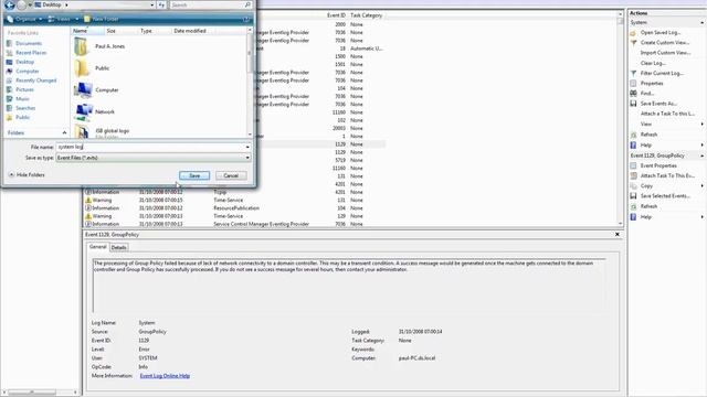 Saving windows error logs смотреть онлайн