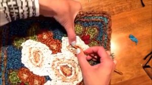 вязание по сетке крючком с ушком, как у иголки