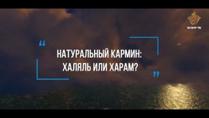 Натуральный кармин: халяль или харам? | Салих Патеев