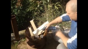 Бычьи хвосты, в казане на костре