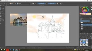 Рисуем замок в Krita