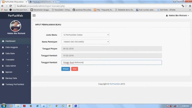 Aplikasi Perpustakaan Berbasis Web Dengan PHP, MySql dabn Bootstrap 3 (PerPusWeb Pro) смотреть онлайн