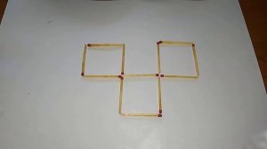 Головоломка из спичек. Квадраты