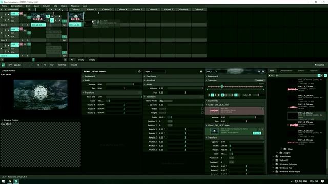 Resolume Arena Preview Audio Settings