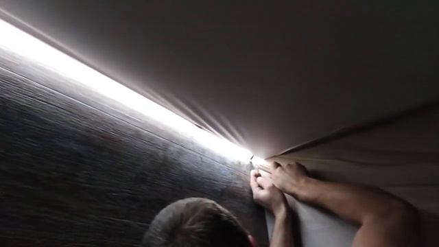 Натяжные потолки. Светодиодная подсветка. Точечные светильники смотреть онлайн