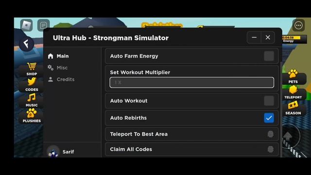 NEW SCRIPT ROBLOX STRONGMAN SIMULATOR WORKING MOBILE AND PC смотреть онлайн