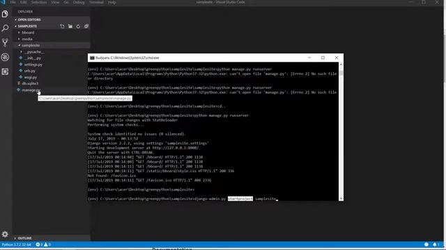 Глава 3 / 1. Создание настройка проекта Django 2. Параметры БД смотреть онлайн