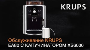Обслуживание автоматичеких кофемашин KRUPS серии EA80 с капучинатором XS6000