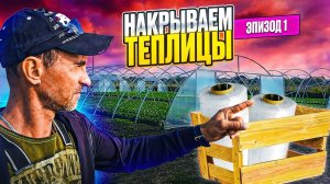 Накрыть теплицы. часть 1