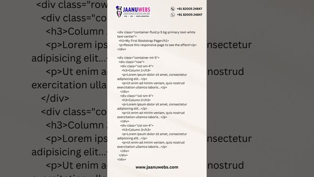 Day 1 : Understanding Bootstrap 5  |  Mastering Bootstrap 5: Create Stunning Responsive Websites