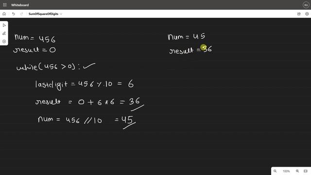 Python Program to find Sum of Square of digits of a Number