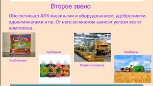 Видеоурок по теме "Агропромышленный комплекс, состав, значение. Сельское хозяйство"