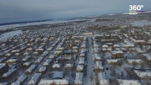 Ангарск с высоты птичьего полета (старая часть города)