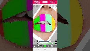 как раскрасить губы в Ibis Paint☝️☝️