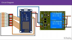 LED BarGraph Display and Remote Relay Control using ESP8266 through WebSocket