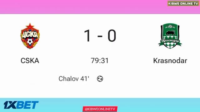 ЦСКА Москва — Краснодар (1-0), Гол Федора Чалова | Результаты голов и расширенные обзоры.. смотреть онлайн